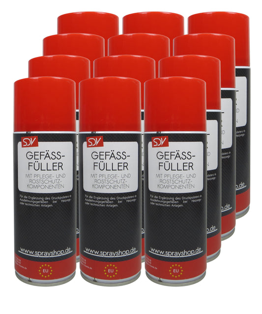 Gefässfüller 12x 400ml Gefäßfüller Spray für Ausdehnungsgefäße