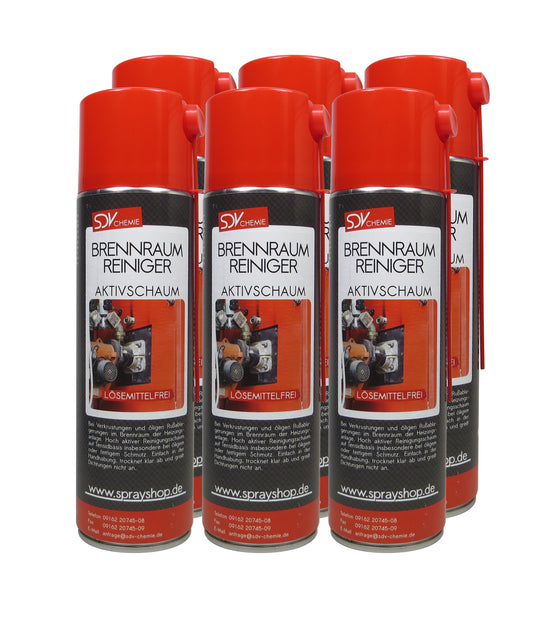 Brennraumreiniger 6x 500ml Heizkesselreiniger Ölkesselreiniger Schaum