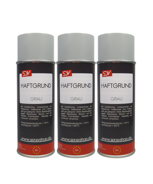 Haftgrund grau 3x 400ml Acryl Grundierung Rostprimer