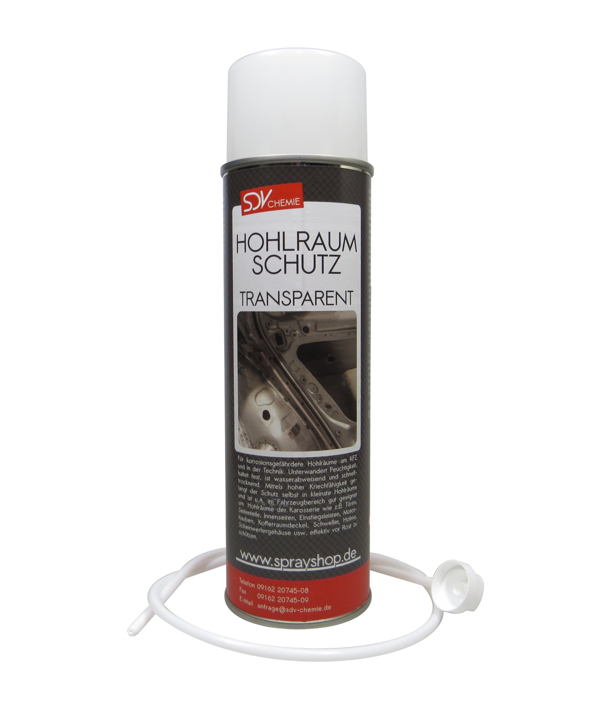 Hohlraumschutz transparent 1x 500ml Spray + 60cm Sonde Hohlraumversiegelung Wachs