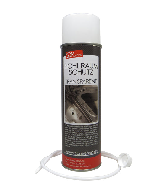 Hohlraumschutz transparent 1x 500ml Spray + 60cm Sonde Hohlraumversiegelung Wachs