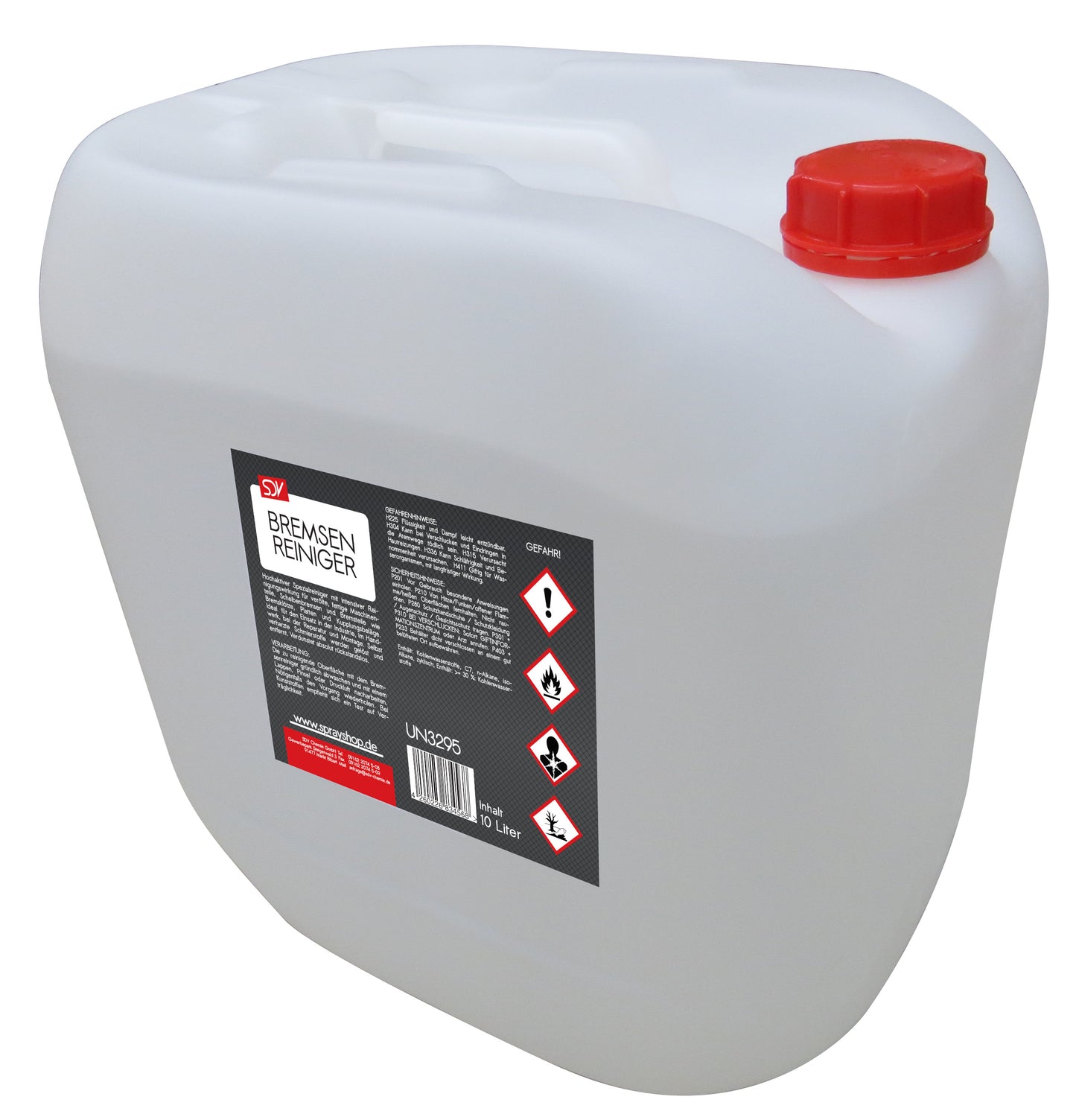 Bremsenreiniger acetonfrei 1x 10 Liter Kanister mit DIN 51 Gewinde