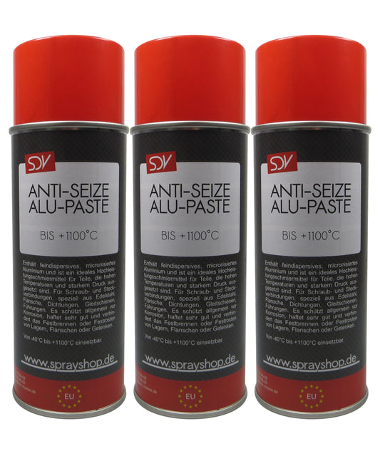 Anti Seize Alupaste 3x 400ml Aluminium Montagepaste Bremspaste 1100°C