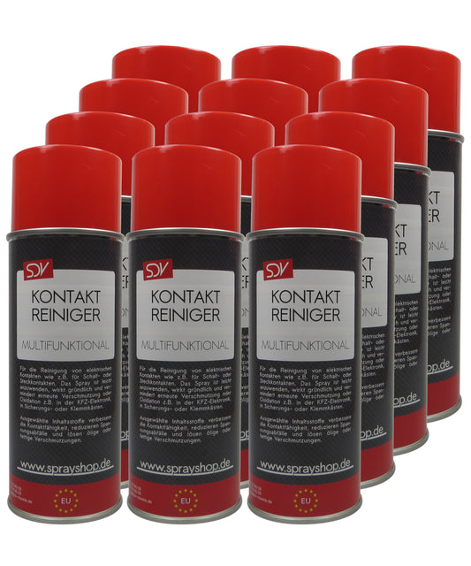 Kontaktreiniger 12x 400ml Elektronikreiniger Elektrospray Kontaktspray