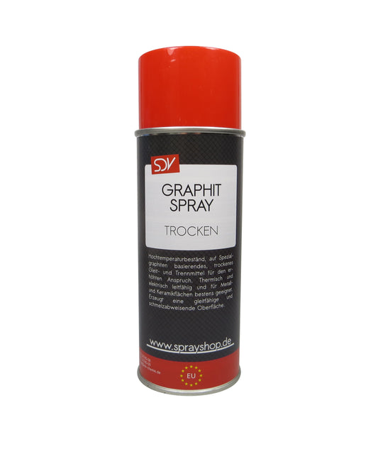 Graphitspray trocken 1x 400ml Hochleistungsschmiermittel bis 450°C