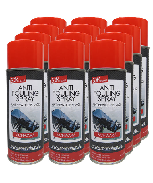Antifouling schwarz 12x 400ml für Propeller Aussenborder