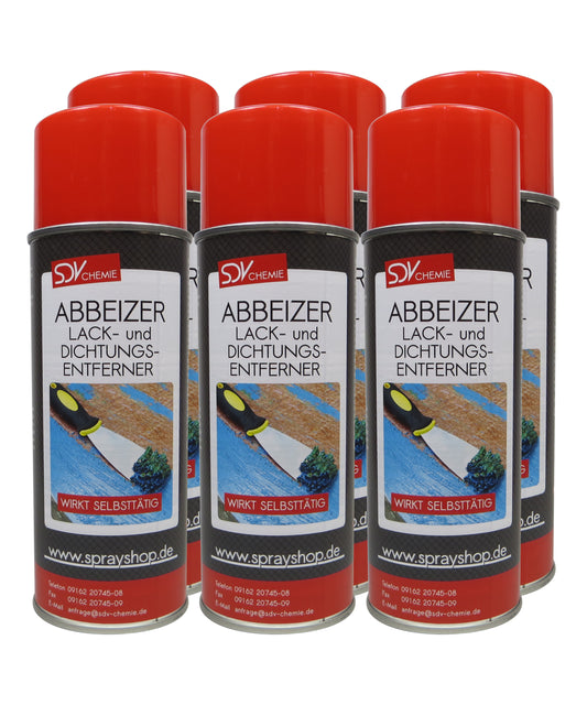 Abbeizer 6x 400ml Graffitientferner Lackentferner Dichtungsentferner