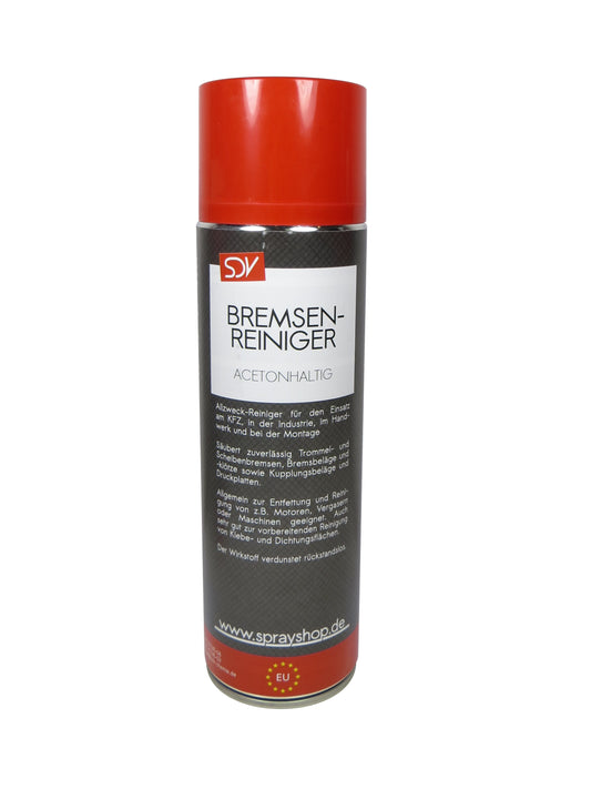 Bremsenreiniger mit Aceton Spray 1x 500ml POWER Brake Cleaner 360° Ventil