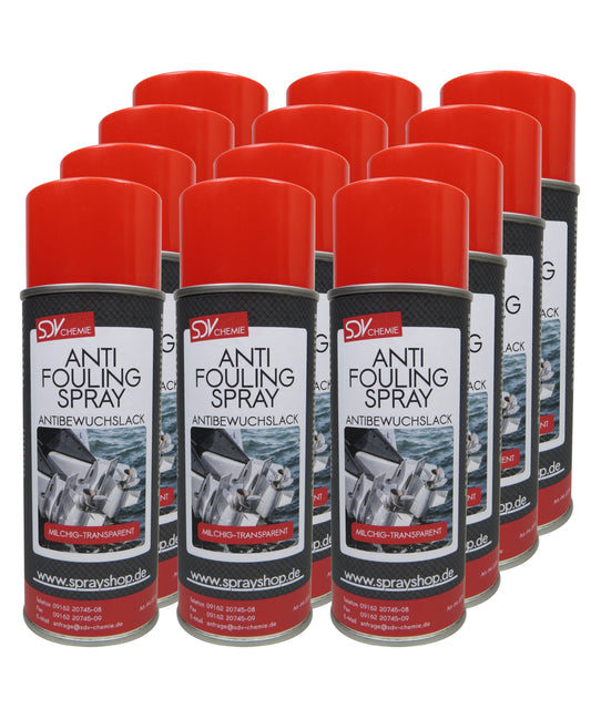 Antifouling transparent milchig 12x 400ml für Propeller Aussenborder