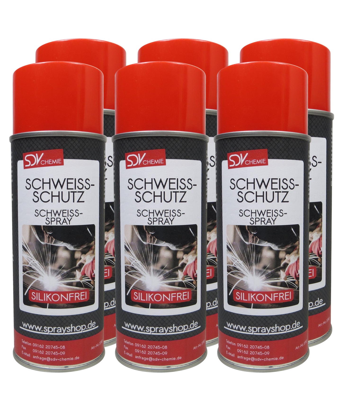 Schweißschutzspray 6x 400ml Schweiss-Trennspray Schweißtrennmittel
