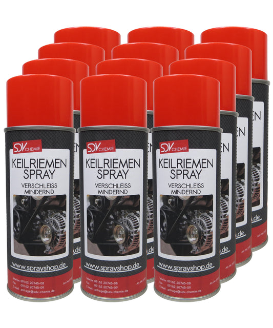 Keilriemenspray 12x 400ml Belt Tensioner Antriebsriemen Spray