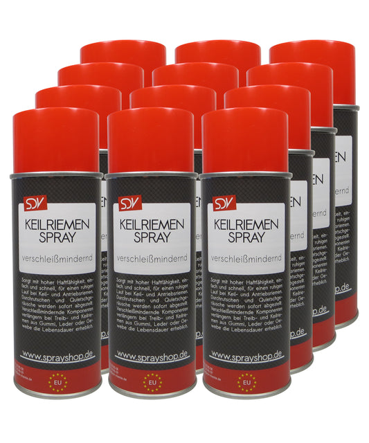 Keilriemenspray 12x 400ml Belt Tensioner Antriebsriemen Spray