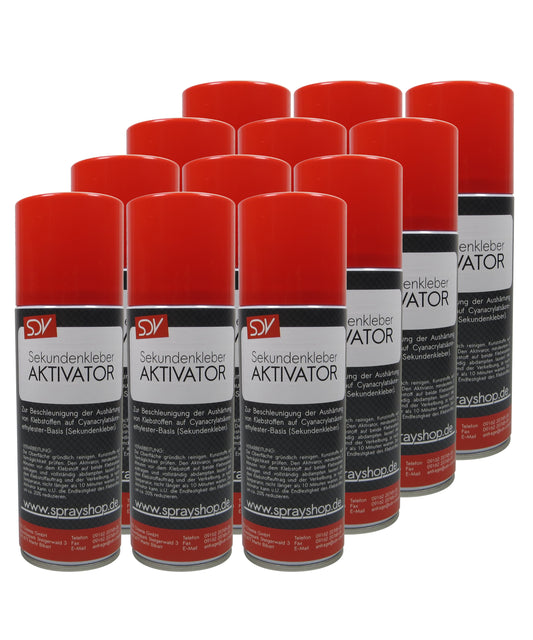 Aktivator für Sekundenkleber 12x 200ml Cyanacrylat CA-Aktivator