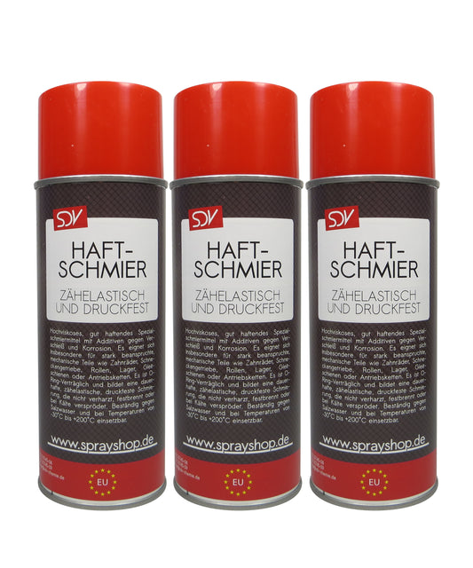 Haftschmierspray 3x 400ml Kettenspray Haftschmierfett Haftschmierung