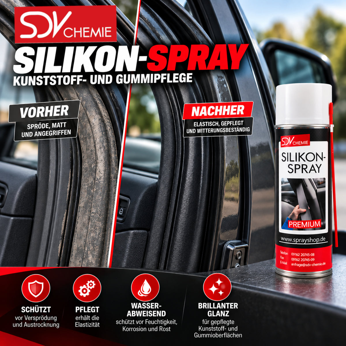 Silikonspray 400ml Eigenschaften
