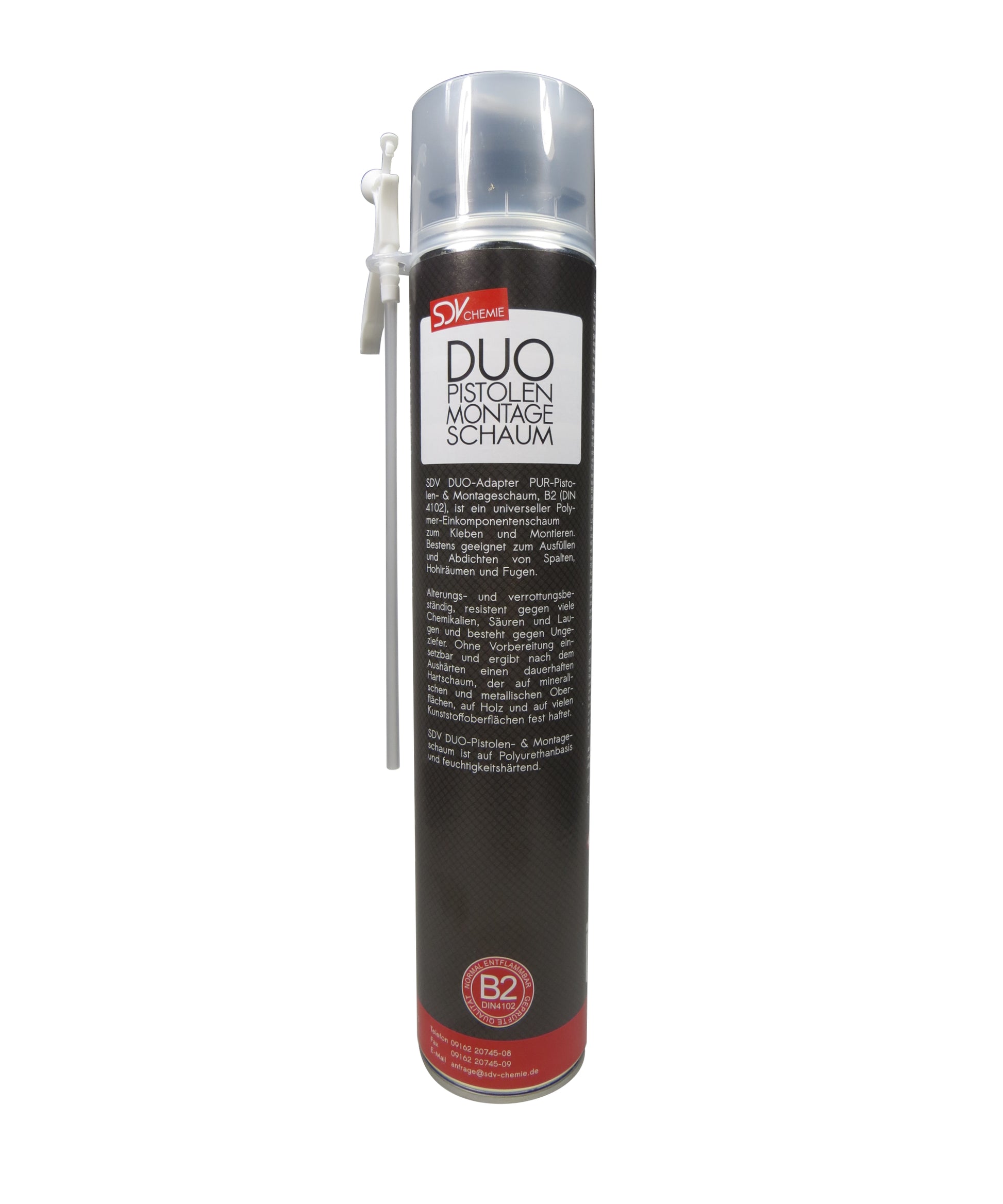 DUO Pistolen Montage Schaum B2 1x 750ml 2-in-1-System Bauschaum