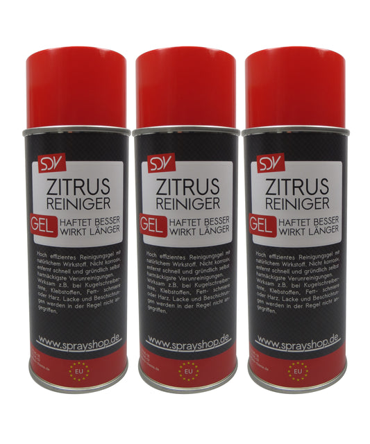 Citrusreiniger GEL 3x 400ml Zitrusreiniger Haftgel Universalreiniger