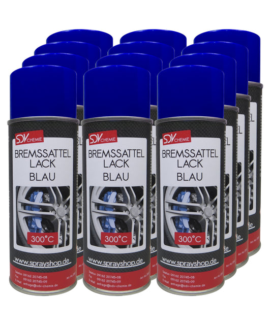 Bremssattellack blau 12x 400ml hitzefest bis 300°C Bremssattelfarbe