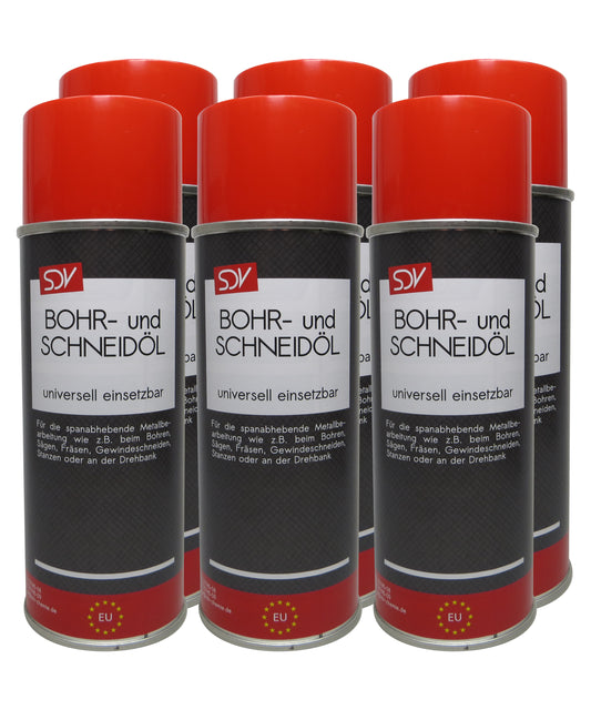 Bohröl Schneidöl Spray 6x 400ml Gewindeschneideöl Kühlmittel