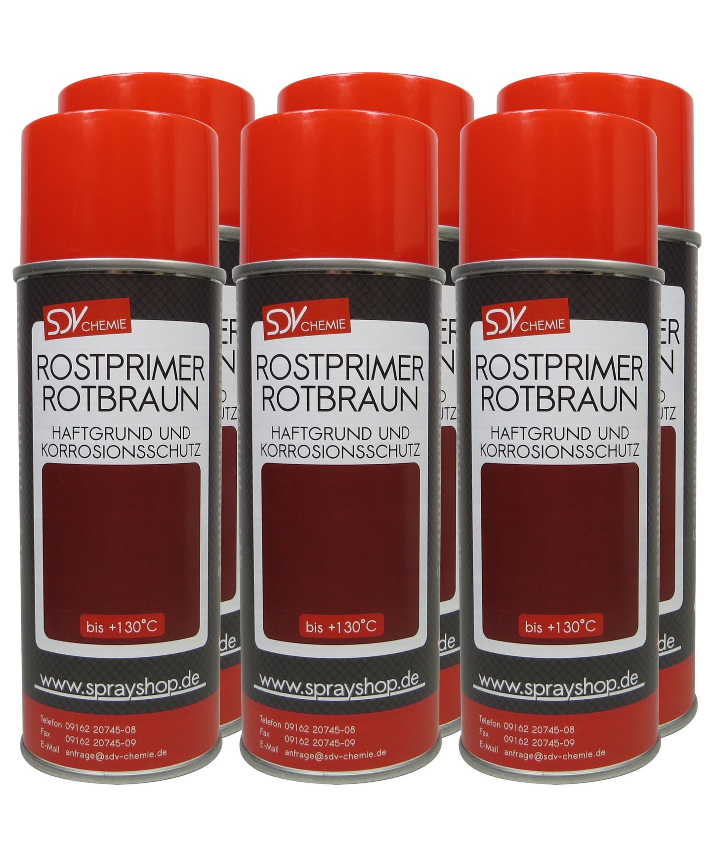 Haftgrund rotbraun 6x 400ml Acryl Grundierung Rostprimer