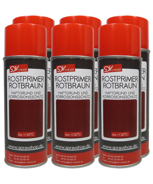 Haftgrund rotbraun 6x 400ml Acryl Grundierung Rostprimer