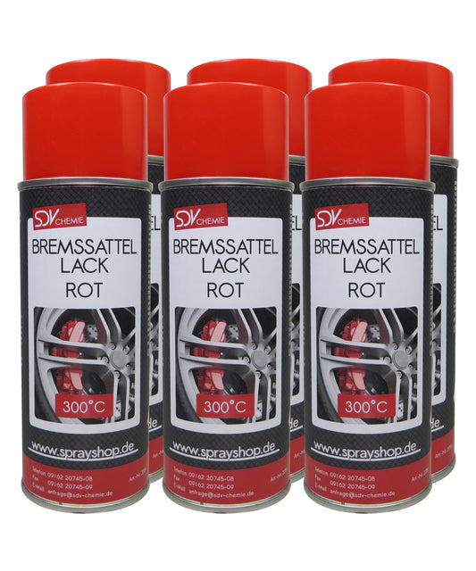Bremssattellack rot 6x 400ml hitzefest bis 300°C Bremssattelfarbe
