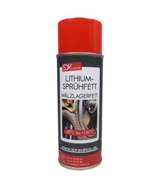 Lithium Sprühfett 1x 400ml Wälzlagerfett Schmierfett Fettspray