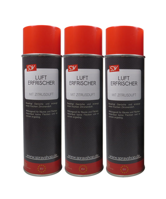 Lufterfrischer Spray Zitrone 3x 500ml Duftspray Raumspray